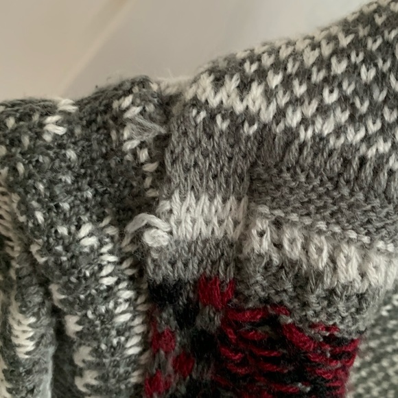 Juniors No Boundaries Open Sweater Cardigan Fringe Long Sleeves Gray Large - Picture 9 of 10